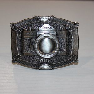 Vintage Canon Belt Buckle F-1